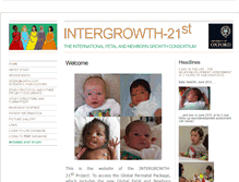 Tablet Screenshot of intergrowth21.org.uk